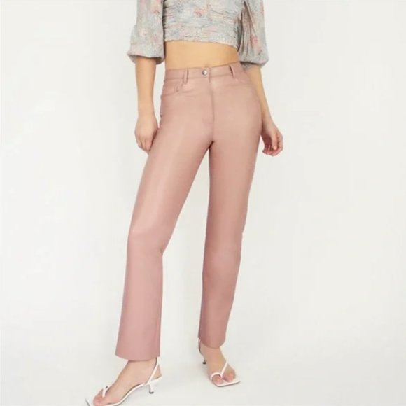 Aritzia Wilfred Melina Pant in Rose Pink size 4 - Picture 2 of 9